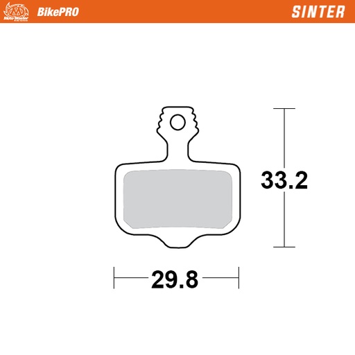 [730654] Moto-Master :  Brake pad bicycle Sinter: Avid 2-piston