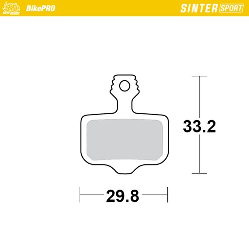 [730655] Moto-Master :  Brake pad bicycle Sinter Sport: Avid 2-piston