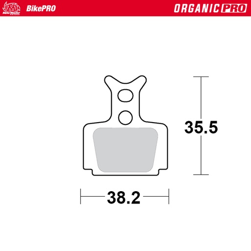 [730733] Brake pad bicycle Organic Pro: Formula C1,Cura,Cure-E, Mega, R1, R1R, Rx, RO, ROR, The One
