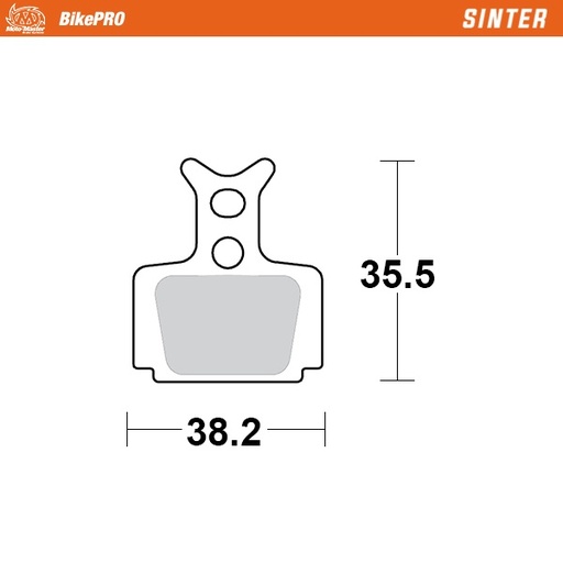 [730754] Brake pad bicycle Sinter: Formula C1,Cura,Cure-E, Mega, R1, R1R, Rx, RO, ROR, The One