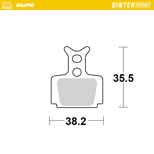 [730755] Brake pad bicycle Sinter Sport: Formula C1,Cura,Cure-E, Mega, R1, R1R, Rx, RO, ROR, The One