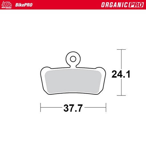 [730833] Moto-Master :  Brake pad bicycle Organic Pro: Avid, Sram 4-piston