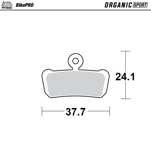 [730842] Brake pad bicycle Organic Sport: Avid, Sram 4-piston