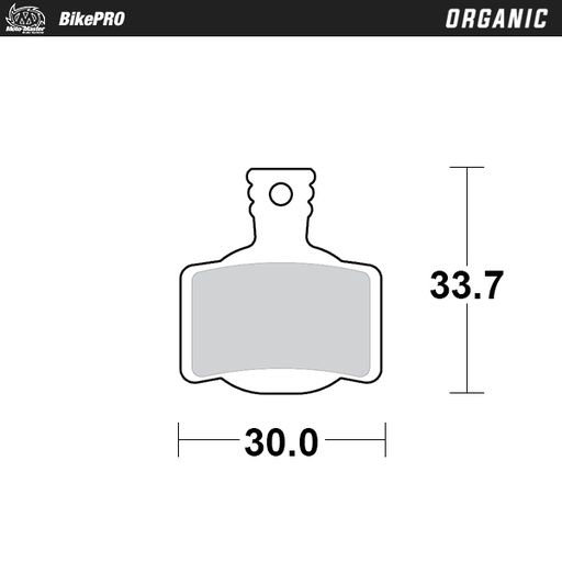 [730941] Brake pad bicycle Organic: Magura MT 2, 4, 6, 8, Sport, Trail