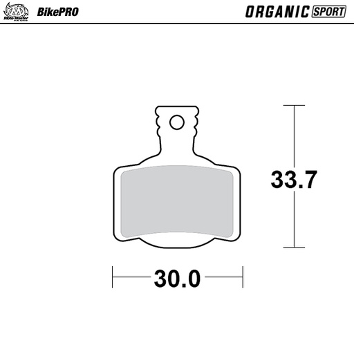 [730942] Moto-Master :  Brake pad bicycle Organic Sport: Magura MT 2, 4, 6, 8, Sport, Trail