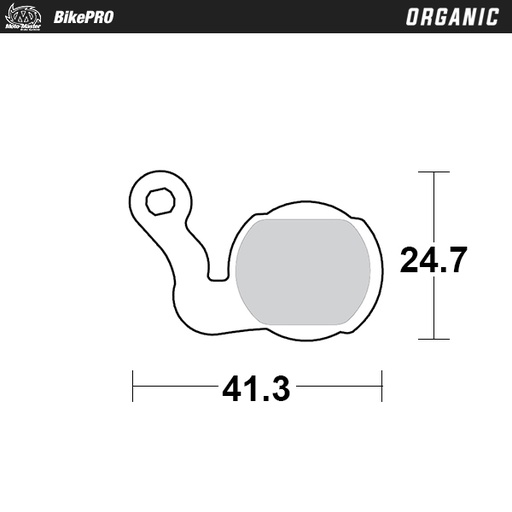 [731041] Moto-Master :  Brake pad bicycle Organic: Magura Louis