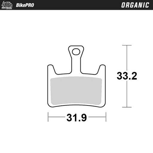 [731141] Brake pad bicycle Organic: Hayes Prime