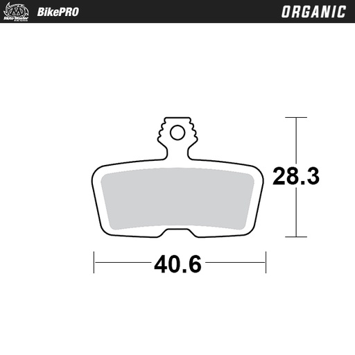[731341] Moto-Master :  Brake pad bicycle Organic: Avid Code R, Sram Guide RE