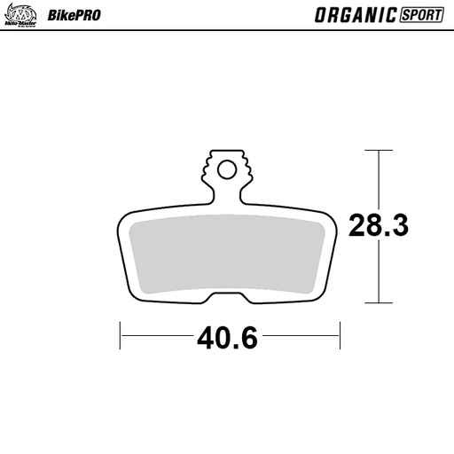 [731342] Moto-Master :  Brake pad bicycle Organic Sport: Avid Code R, Sram Guide RE