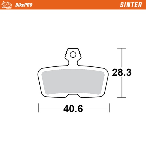[731354] Moto-Master :  Brake pad bicycle Sinter: Avid Code R, Sram Guide RE