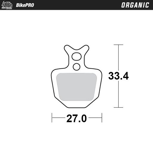 [731441] Moto-Master : Brake pad Bicycle | Organic | Formula: ORO