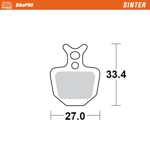 [731454] Moto-Master :  Brake pad bicycle Sinter: Formula ORO