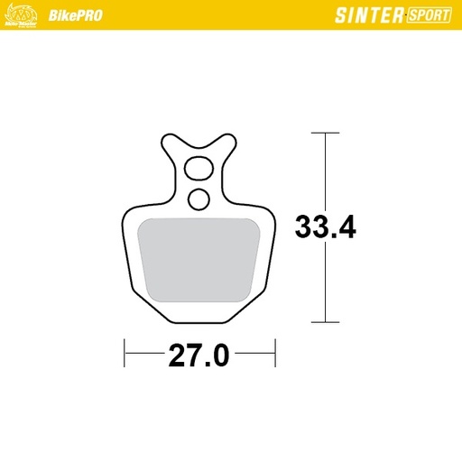 [731455] Moto-Master :  Brake pad bicycle Sinter Sport: Formula ORO