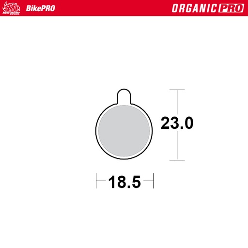 [731533] Moto-Master : Brake pad Bicycle | Organic Pro | Zoom: DB
