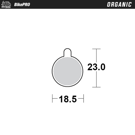 [731541] Brake pad bicycle Organic: Zoom DB