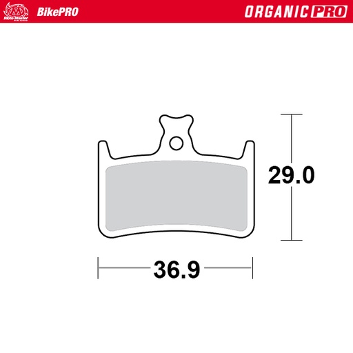 [731633] Moto-Master: Brake pad Bicycle | Organic Pro | Hope: E4, M4, RX4