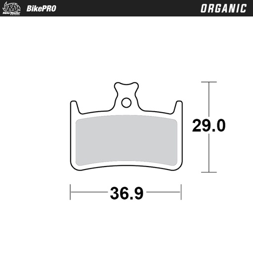 [731641] Brake pad bicycle Organic: Hope E4, M4, RX4