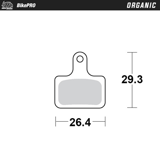 [731841] Brake pad bicycle Organic: Shimano K type