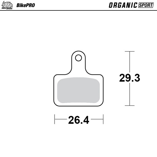 [731842] Moto-Master :  Brake pad bicycle Organic Sport: Shimano K type