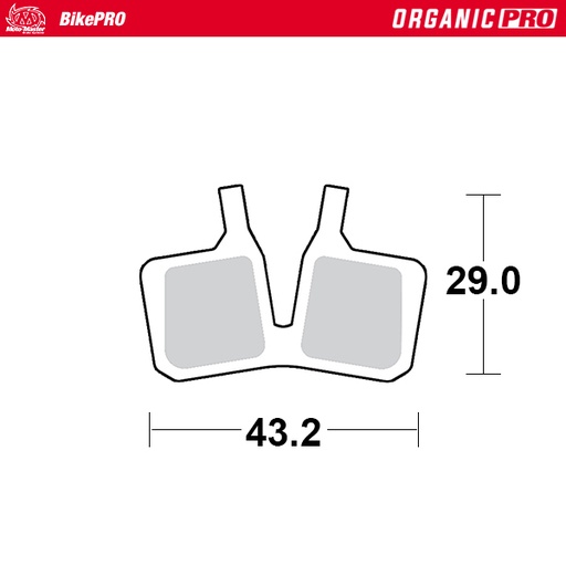 [732133] Moto-Master : Brake pad Bicycle | Organic Pro | Magura: MT5, MT7