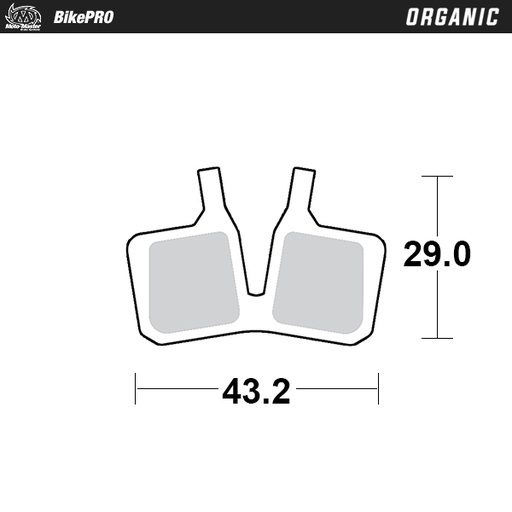 [732141] Brake pad bicycle Organic: Magura MT5, MT7