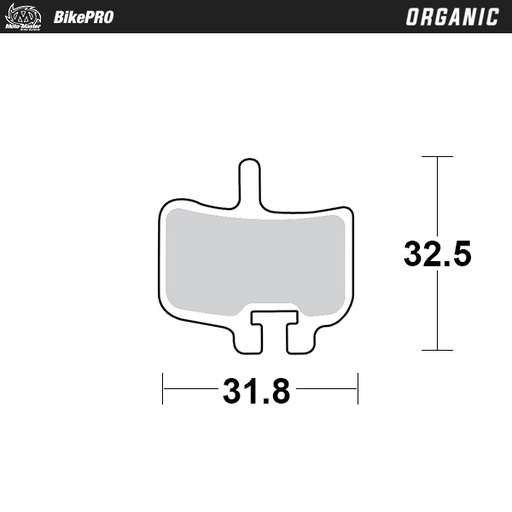 [732241] Brake pad bicycle Organic: Hayes