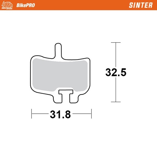 [732254] Moto-Master :  Brake pad bicycle Sinter: Hayes