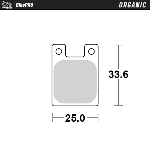 [732441] Brake pad bicycle Organic: Hope O2,C2