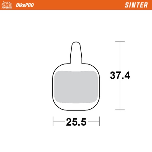 [732554] Moto-Master: Brake pad Bicycle | Sinter | Tektro: IO