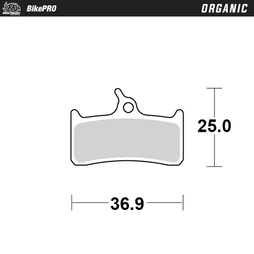 [732641] Moto-Master: Brake pad Bicycle | Organic | Shimano: XT BR-M755, Grimeca System