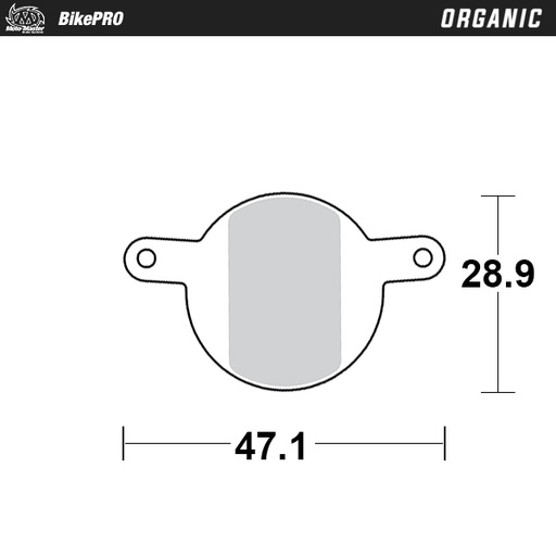 [732741] Brake pad bicycle Organic: Magura Julie (01-08)