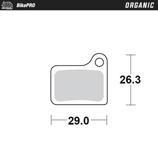 [732941] Brake pad bicycle Organic: Shimano Nexave