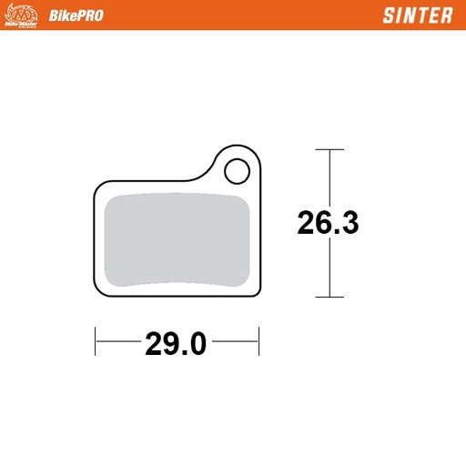 [732954] Moto-Master :  Brake pad bicycle Sinter: Shimano Nexave