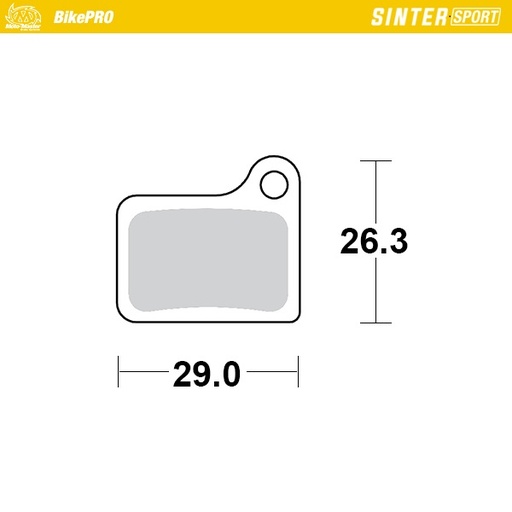 [732955] Brake pad bicycle Sinter Sport: Shimano Nexave