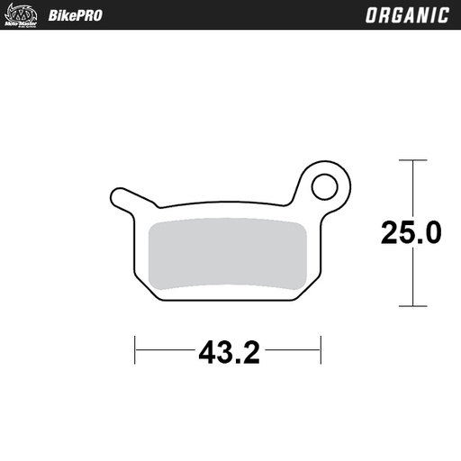 [733041] Brake pad bicycle Organic: Formula B4, 4 Racing