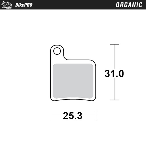 [733341] Moto-Master :  Brake pad bicycle Organic: Giant MPH