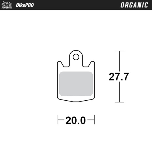 [733441] Brake pad bicycle Organic: Hope DH4, M4