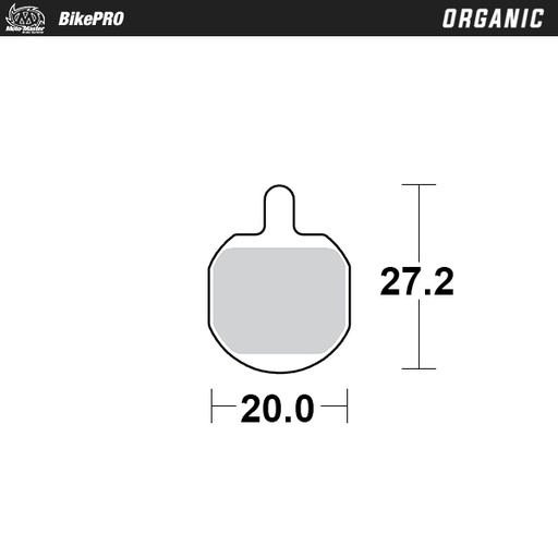 [733641] Brake pad bicycle Organic: Hayes MX