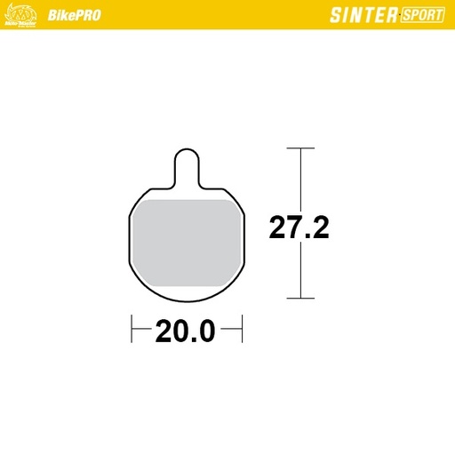 [733655] Brake pad bicycle Sinter Sport: Hayes MX