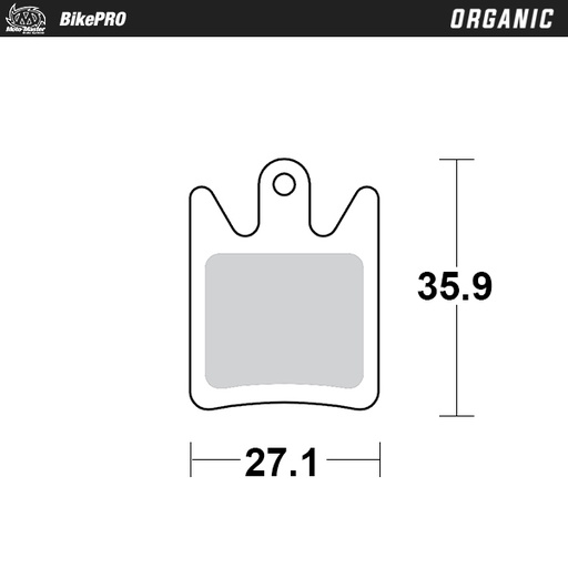 [733841] Brake pad bicycle Organic: Hope Moto V2