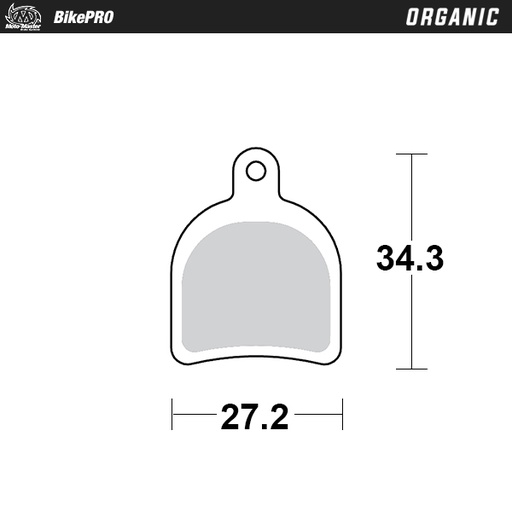 [733941] Brake pad bicycle Organic: Hope Trial