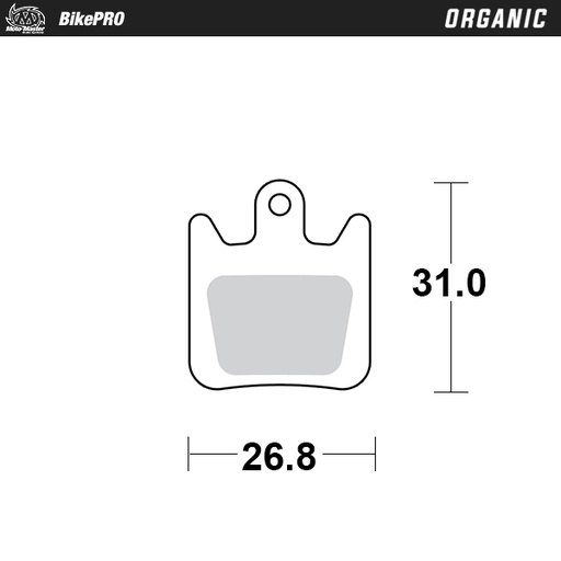 [734041] Moto-Master :  Brake pad bicycle Organic: Hope Tech 3 X2