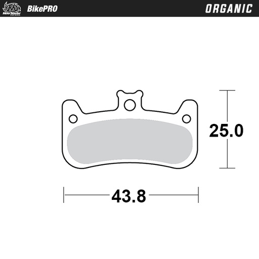 [734241] Moto-Master : Brake pad Bicycle | Organic | Formula: Cura 4