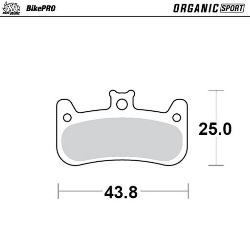 [734242] Moto-Master: Brake pad Bicycle | Organic Sport | Formula: Cura 4