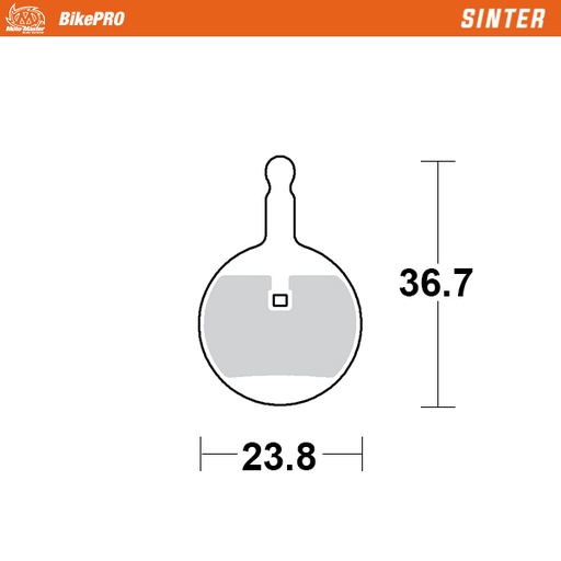 [734354] Brake pad bicycle Sinter: Avid BB3, BB5