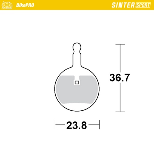 [734355] Brake pad bicycle Sinter Sport: Avid BB3, BB5