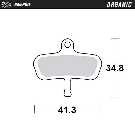 [734441] Brake pad bicycle Organic: Avid Code