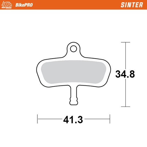 [734454] Moto-Master :  Brake pad bicycle Sinter: Avid Code