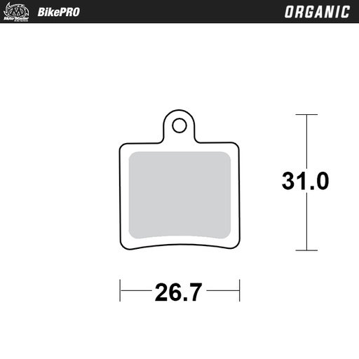 [734541] Brake pad bicycle Organic: Hope Mini