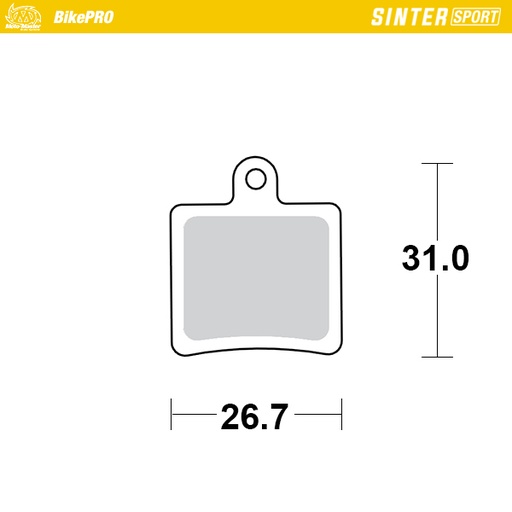 [734555] Moto-Master :  Brake pad bicycle Sinter Sport: Hope Mini